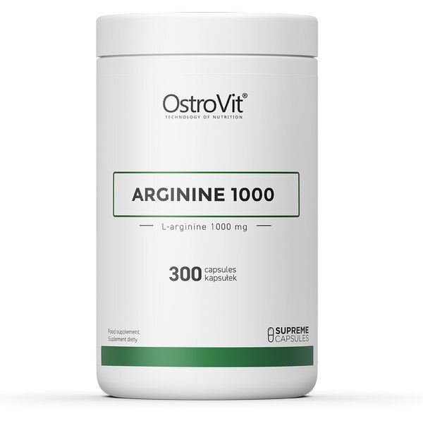 Supliment alimentar, Arginina (1000 mg/capsula), OstroVit Supreme Capsules Arginine 1000 - 300 capsule (100 doze)