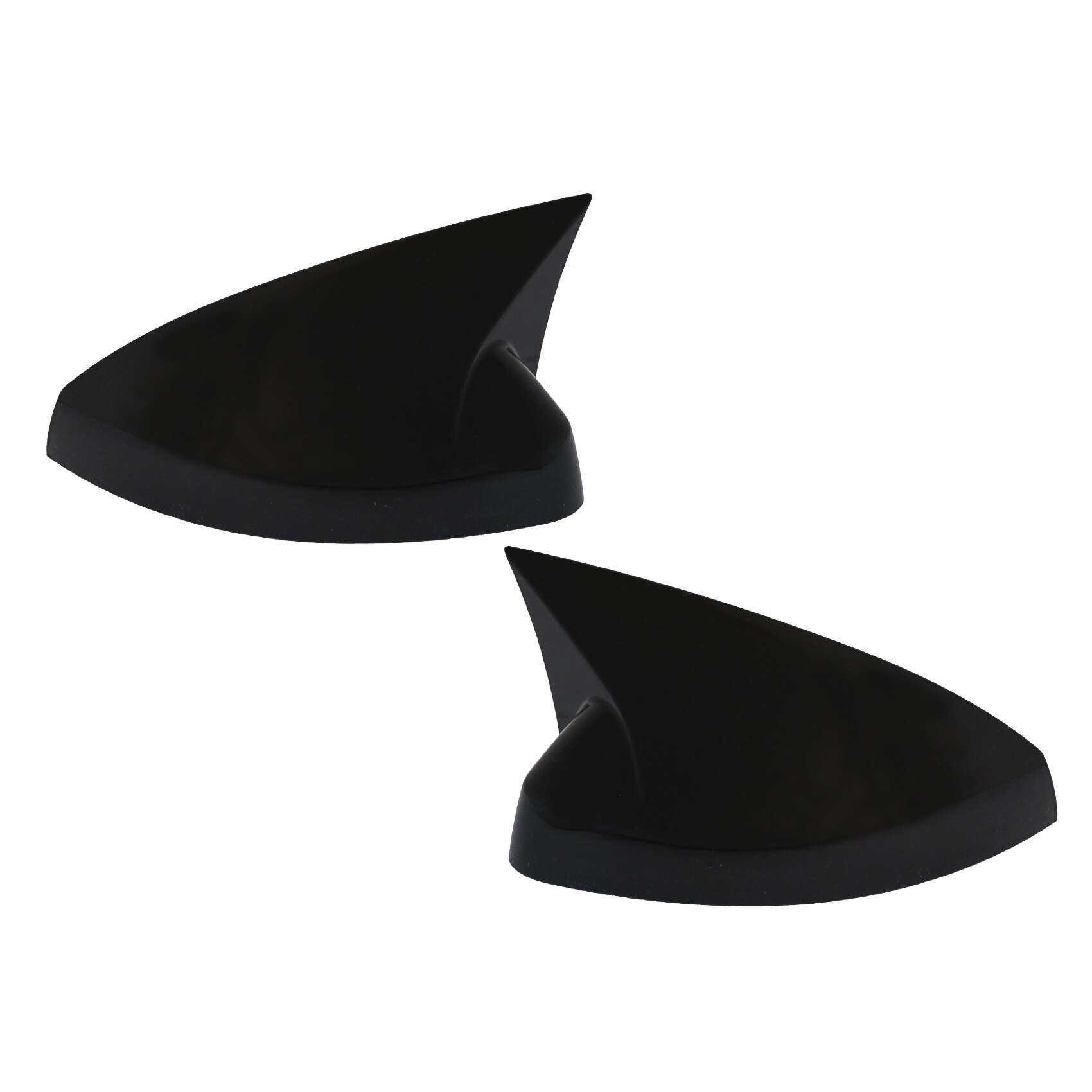 Set 2 Capace de Oglinzi compatibil cu Audi A3 8V S3 RS3 Cabriolet Limousine Sportback (2012-2019) Bat Look Negru Lucios