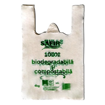 Pungi cu maner, biodegradabile, EN13432, 40*25*14cm, 4kg, 100buc Pungi cu maner, biodegradabile, EN13432, 40*25*14cm, 4kg, 100buc