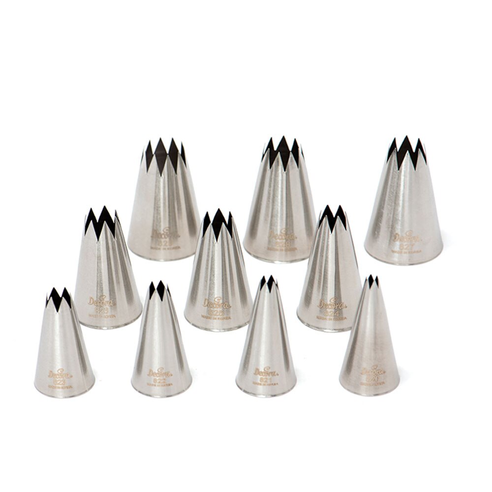 Set duiuri de ornare stelute, 10 buc/set, Decora