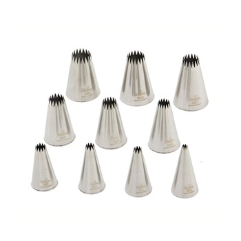 Set duiuri de ornare stelute franceze, 10 buc/set, Decora Set duiuri de ornare stelute franceze, 10 buc/set, Decora