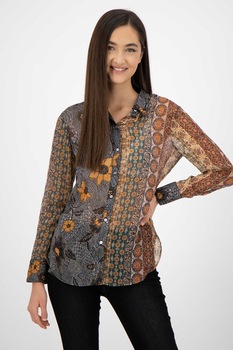 desigual camasa cu model floral si abstract boho negrumaroalb imagen 57_0_
0