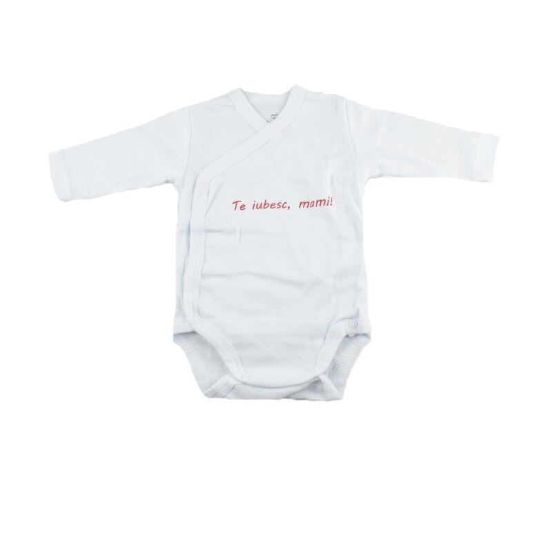 Body cu maneca lunga pentru fete Pifou Model 10 ML M10-ML9, Alb, 50