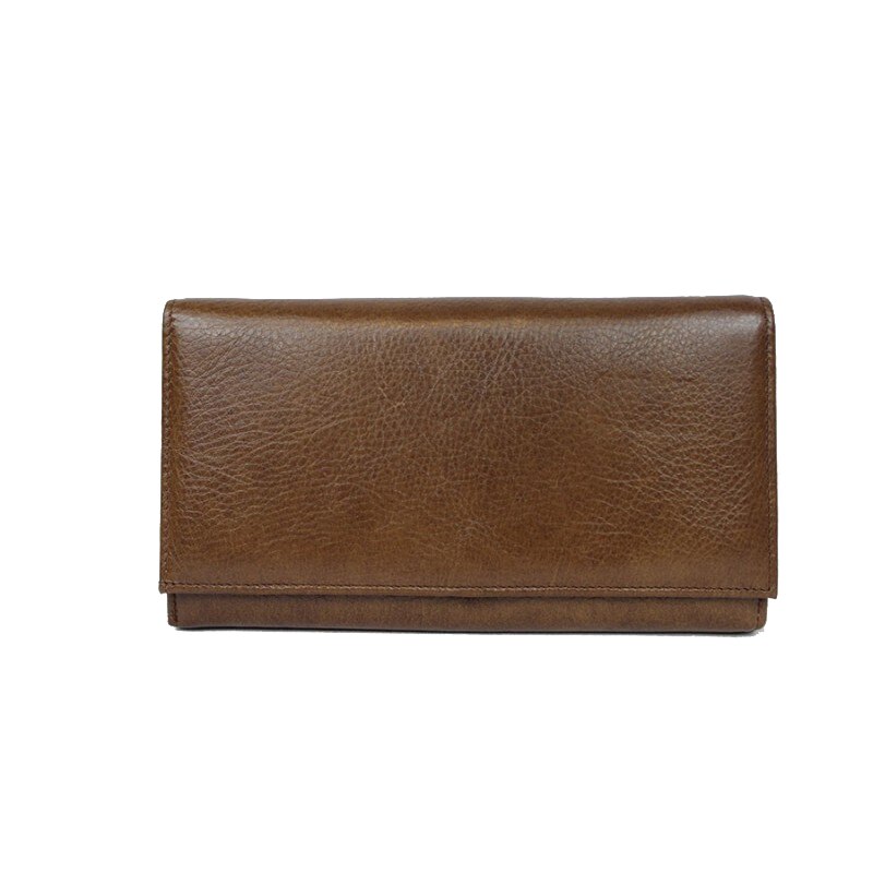 Portofel dama din piele naturala, Hassion, J016 Brown