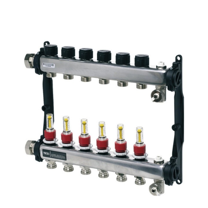 Set incalzire prin pardoseala cu apa Tece cu teava de diametru 16x2 mm si grup reglare temperatura pentru 150 mp