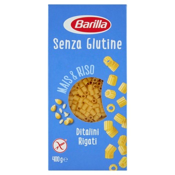 Paste Fara Gluten Barilla Ditalini Rigati 400 g Paste Fara Gluten Barilla Ditalini Rigati 400 g