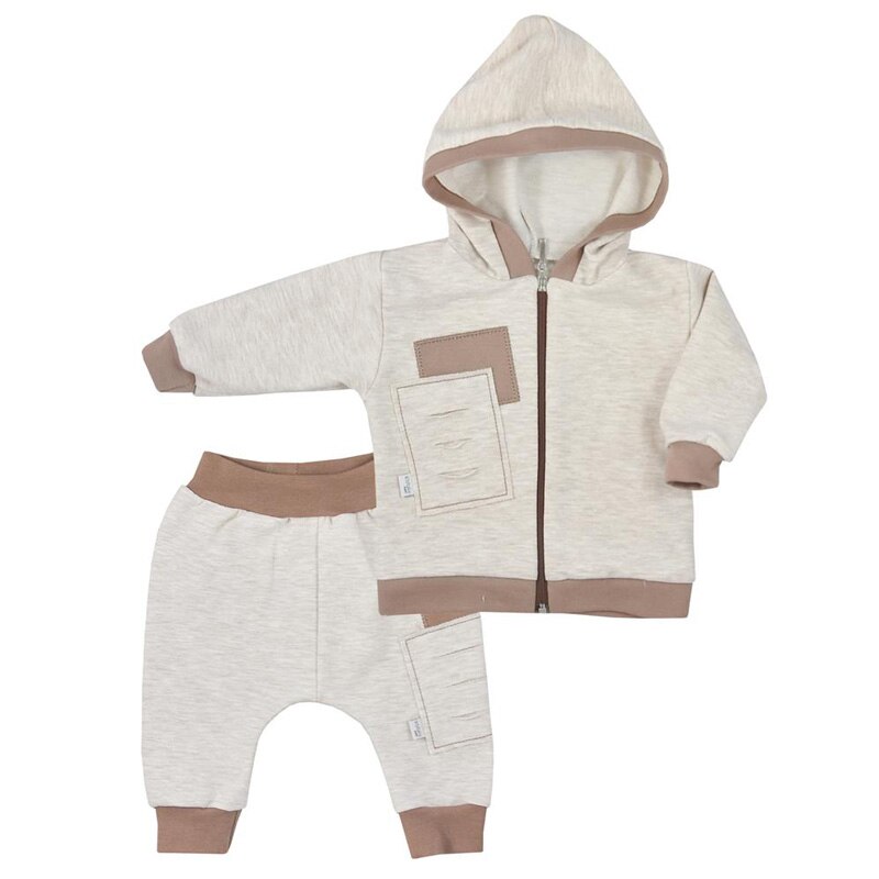 Compleu 2 piese pentru baieti Koala Kamilek 08-501, Bej