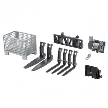 Set Troliu Si Accesorii Pentru Incarcator Frontal Bruder Set Troliu Si Accesorii Pentru Incarcator Frontal Bruder