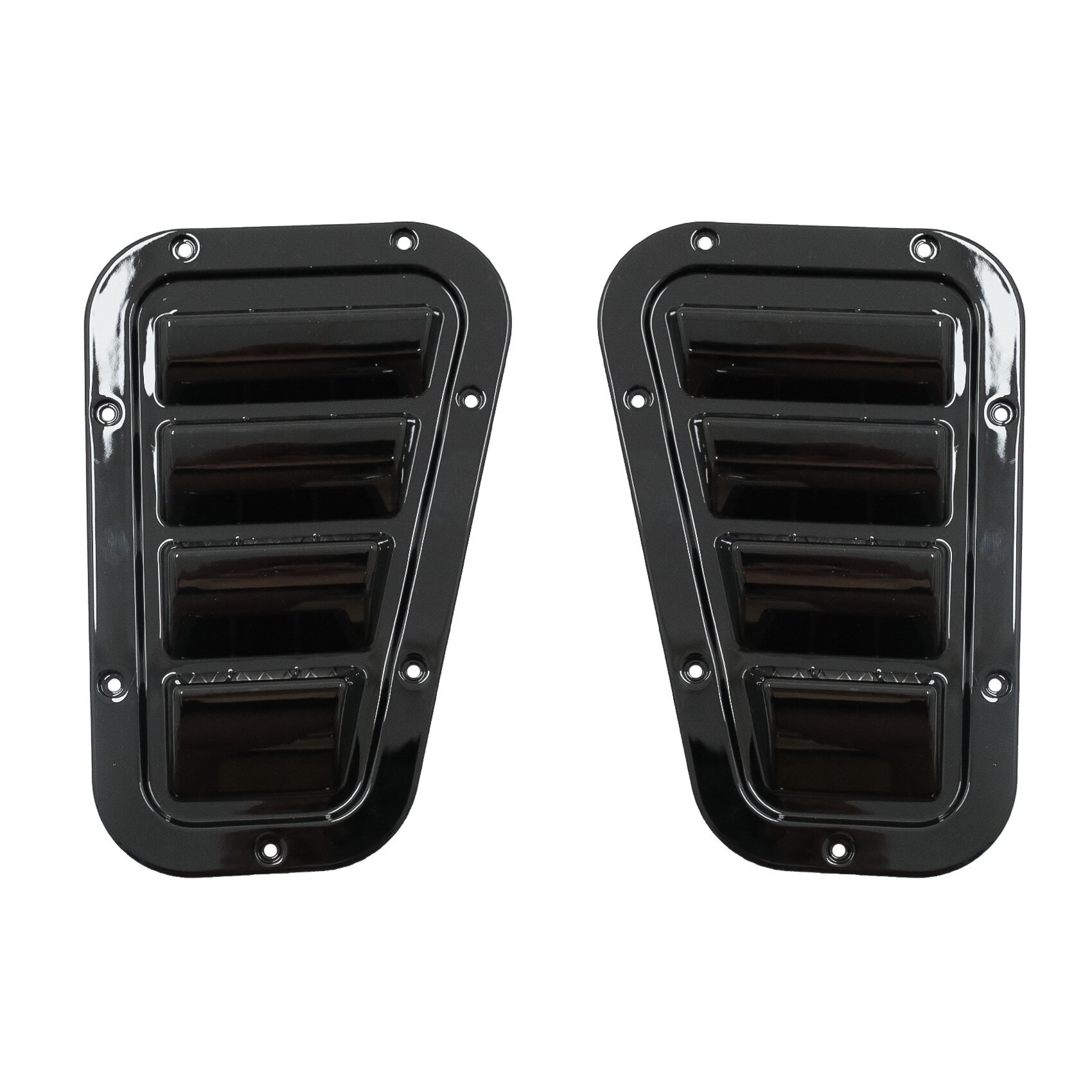 Set 2 Grile Capota compatibile cu Land Rover Defender 90/110/130 (1990-2016) LH Negru Lucios