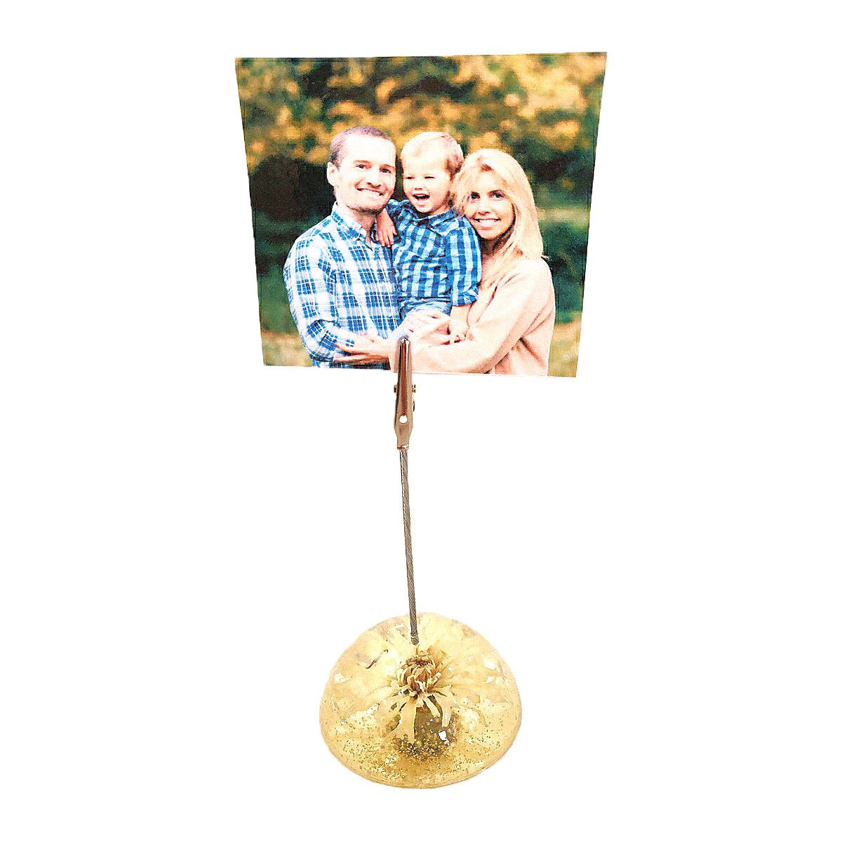 Suport foto/notice, Delirium, flori naturale, alb