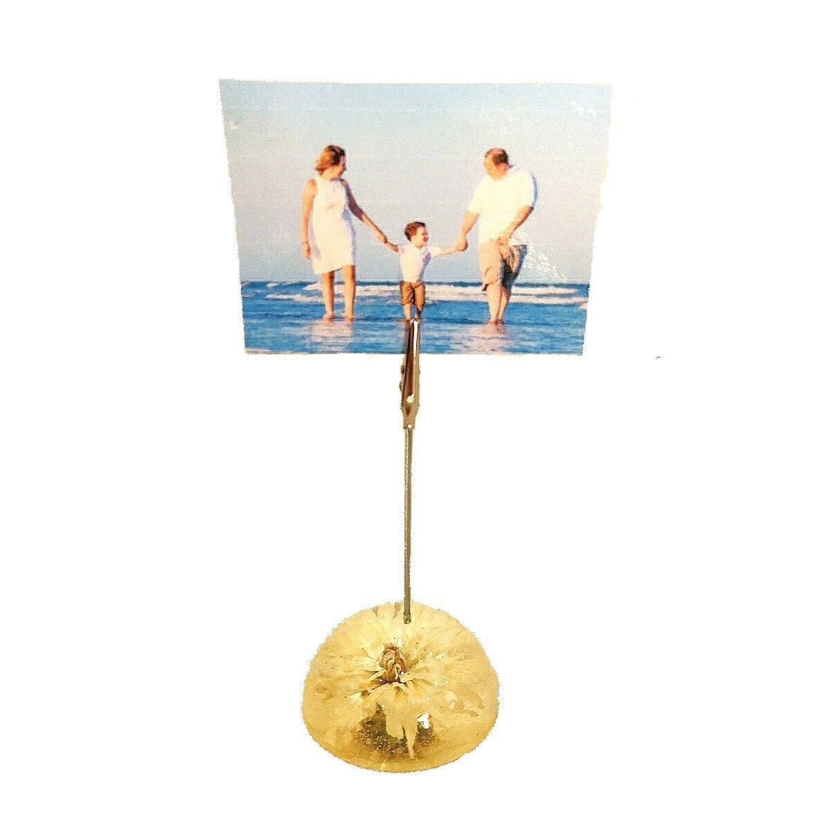 Suport foto/notice, Delirium, alb, flori naturale