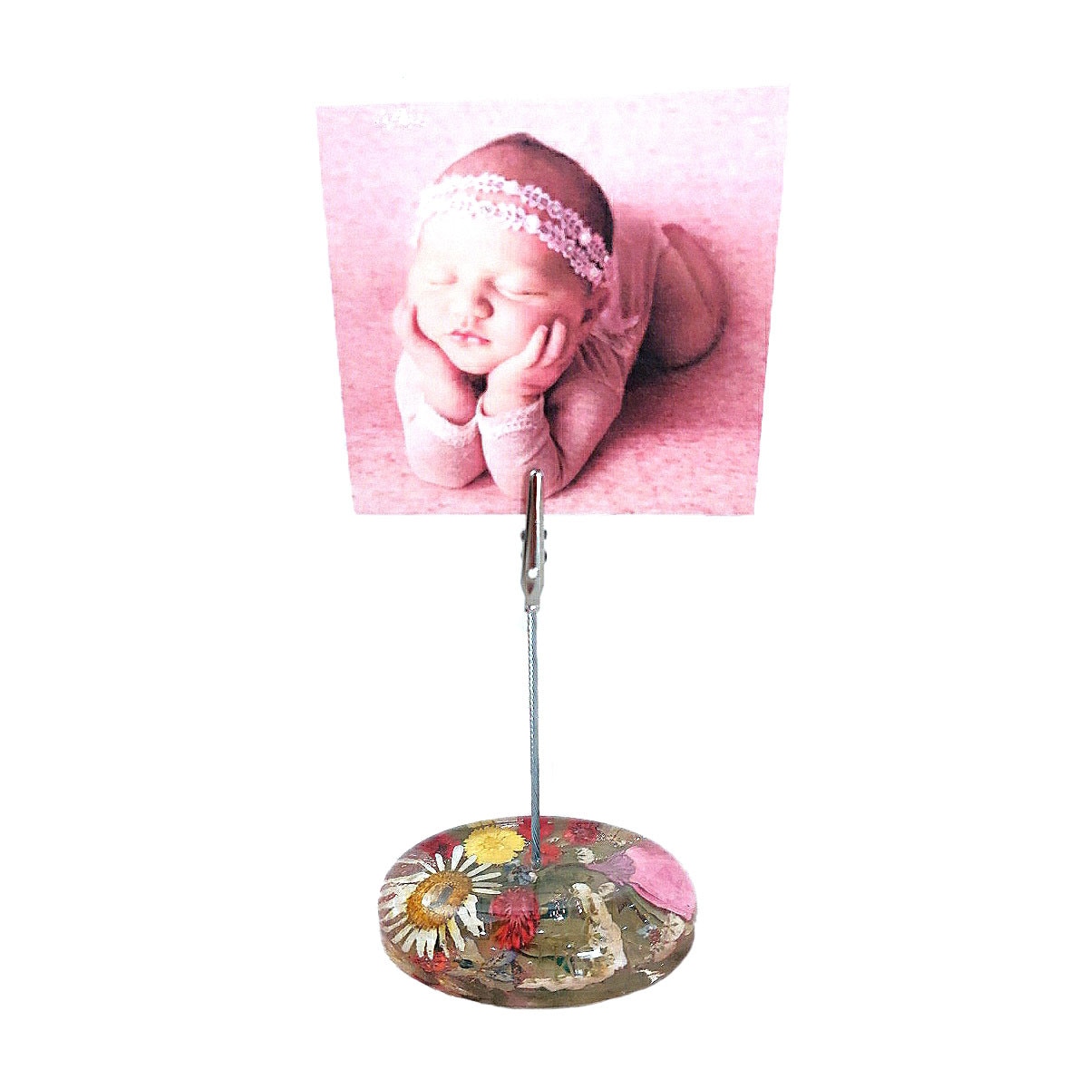 Suport foto/notice, Delirium, flori naturale, multicolor