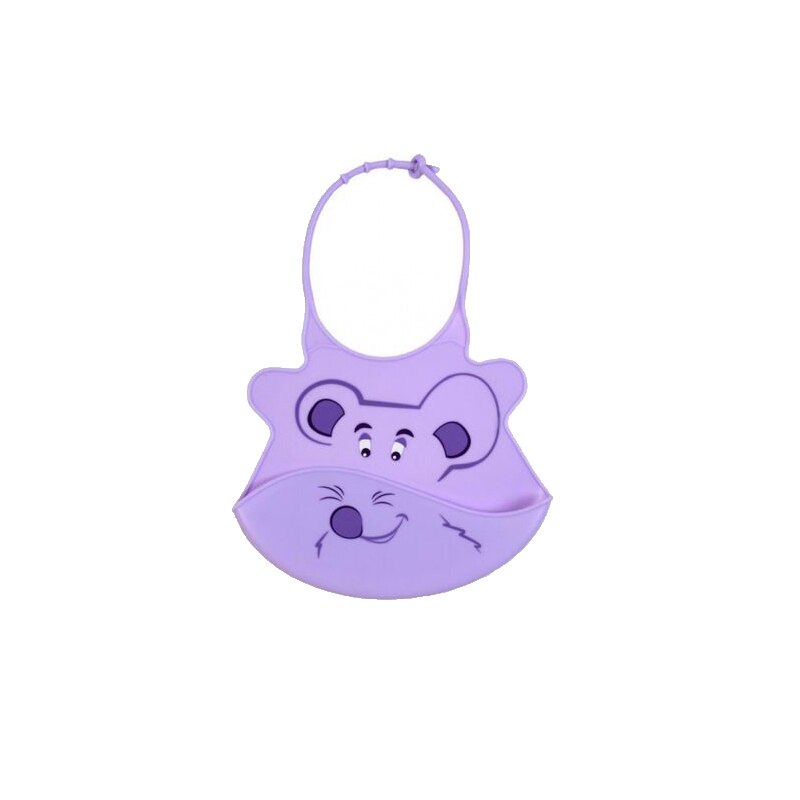 Baveta din silicon pentru bebelusi BabyOno 834M, Multicolor 6+ luni