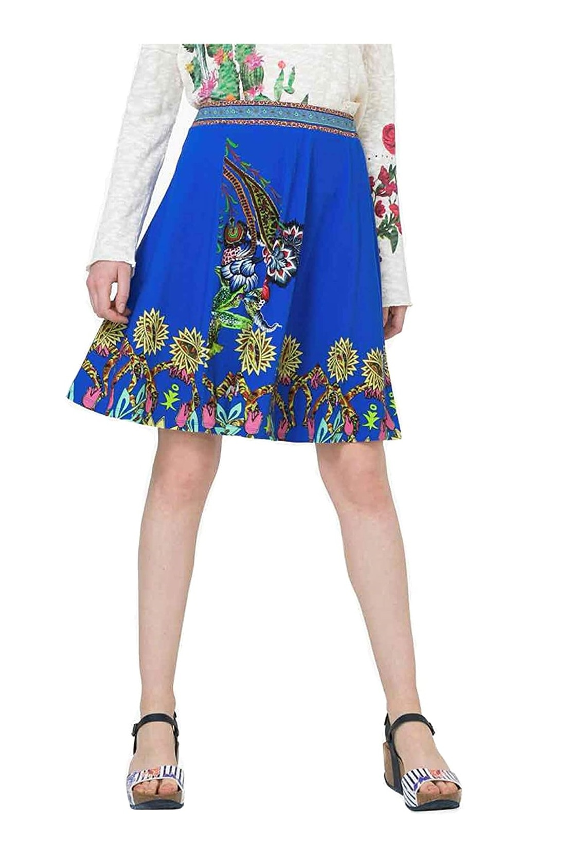 Fusta, Desigual 73F2WD4, Albastru, L