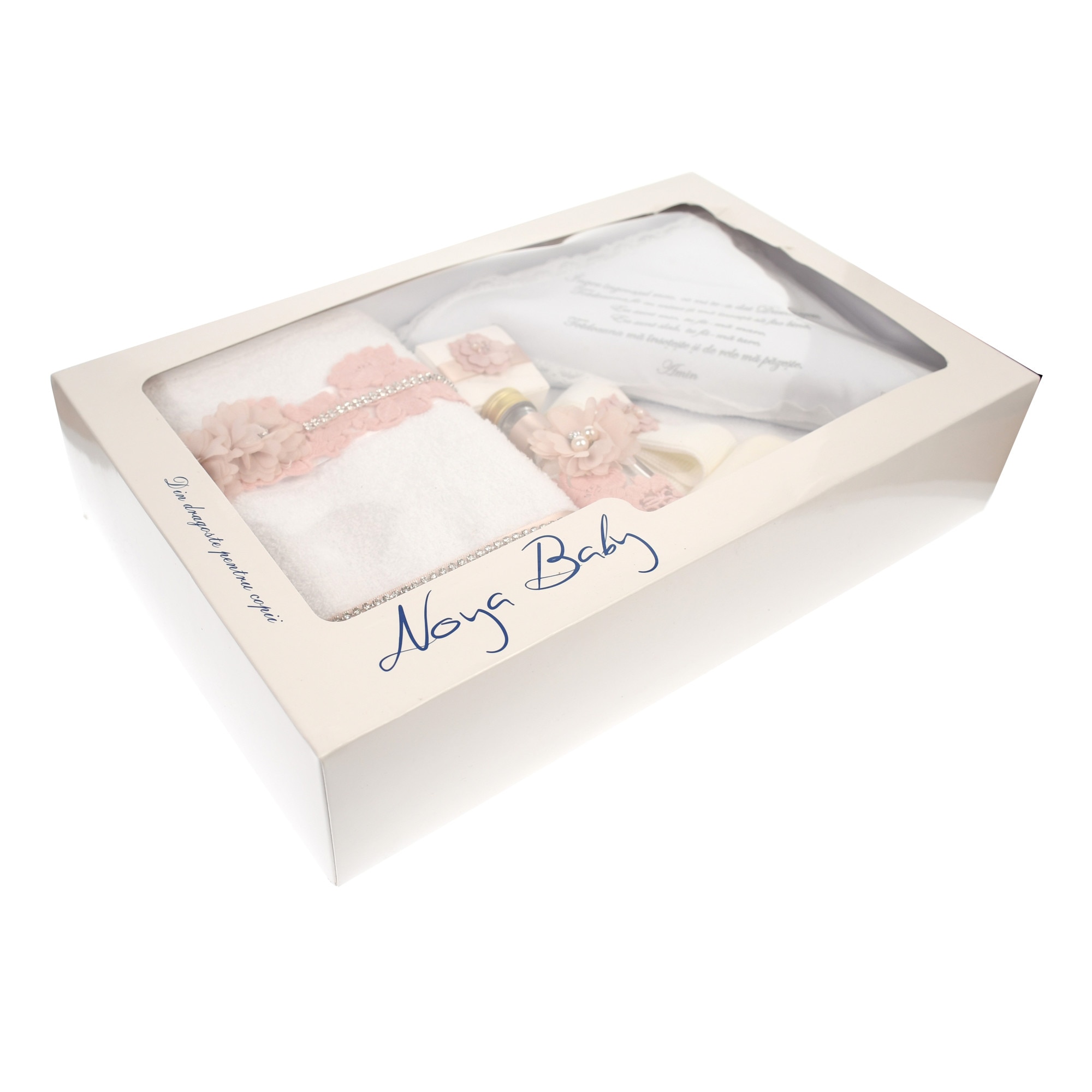 Trusou botez cu broderie pentru fetite- set complet pentru biserica - TRSOR2