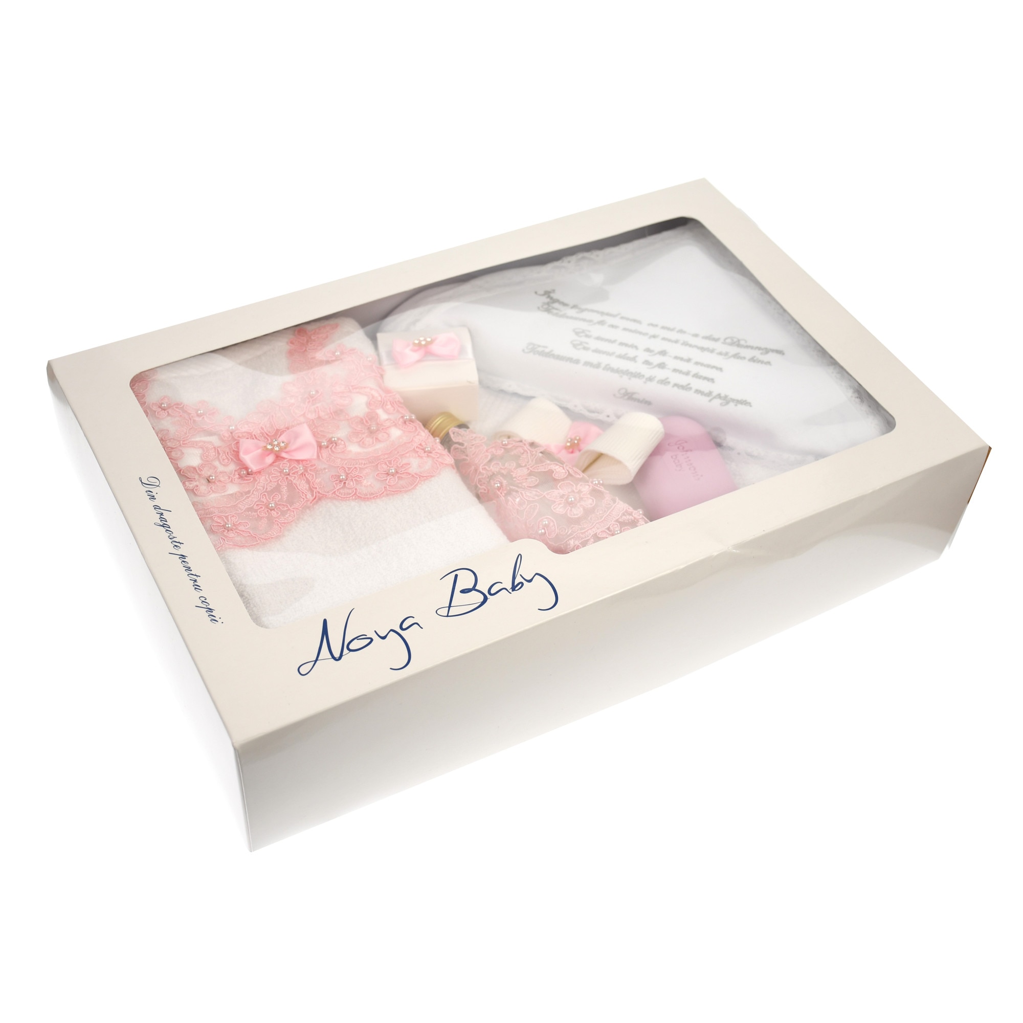 Trusou botez cu broderie pentru fetite- set complet pentru biserica - TRROZ