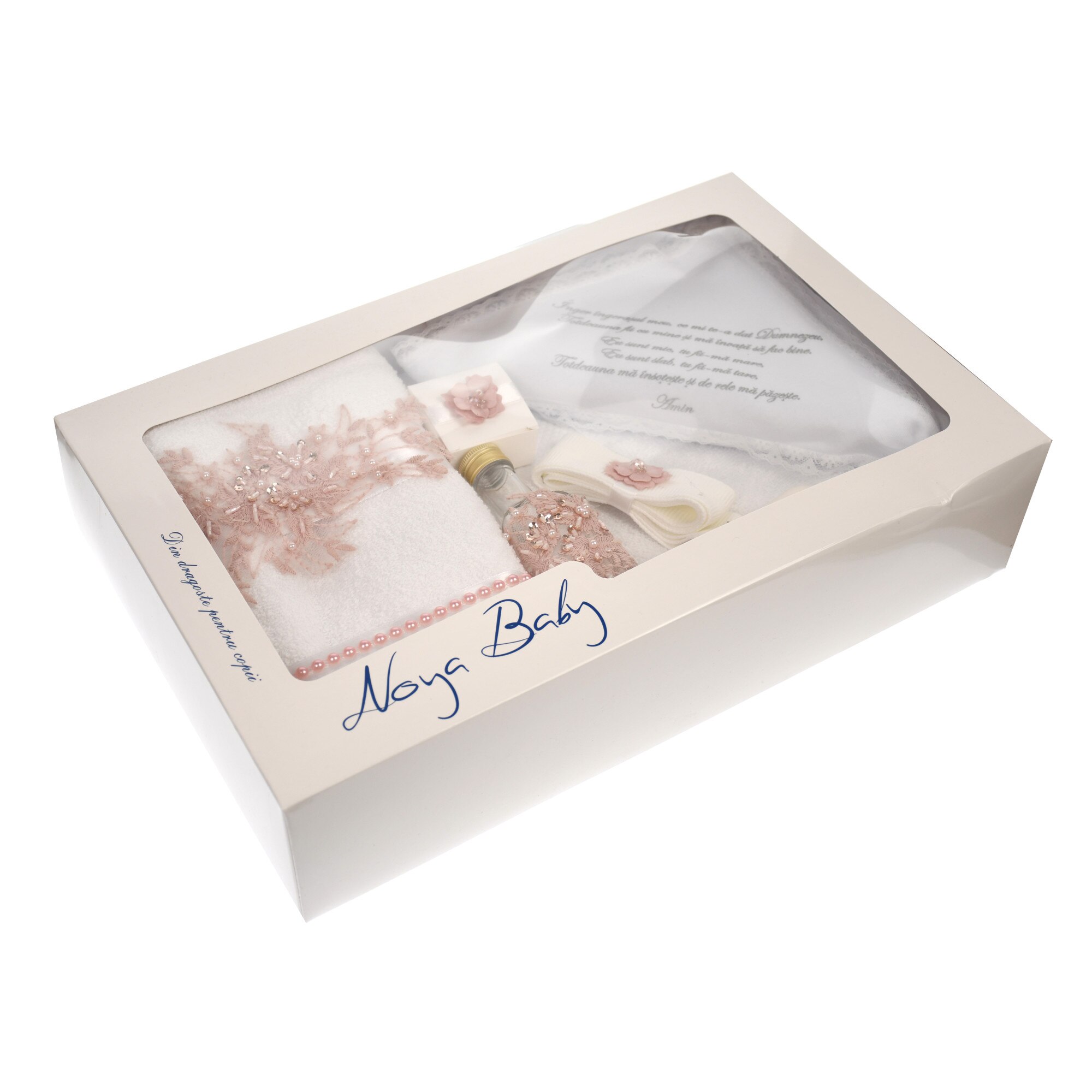 Trusou botez cu broderie pentru fetite- set complet pentru biserica - TRSOR3