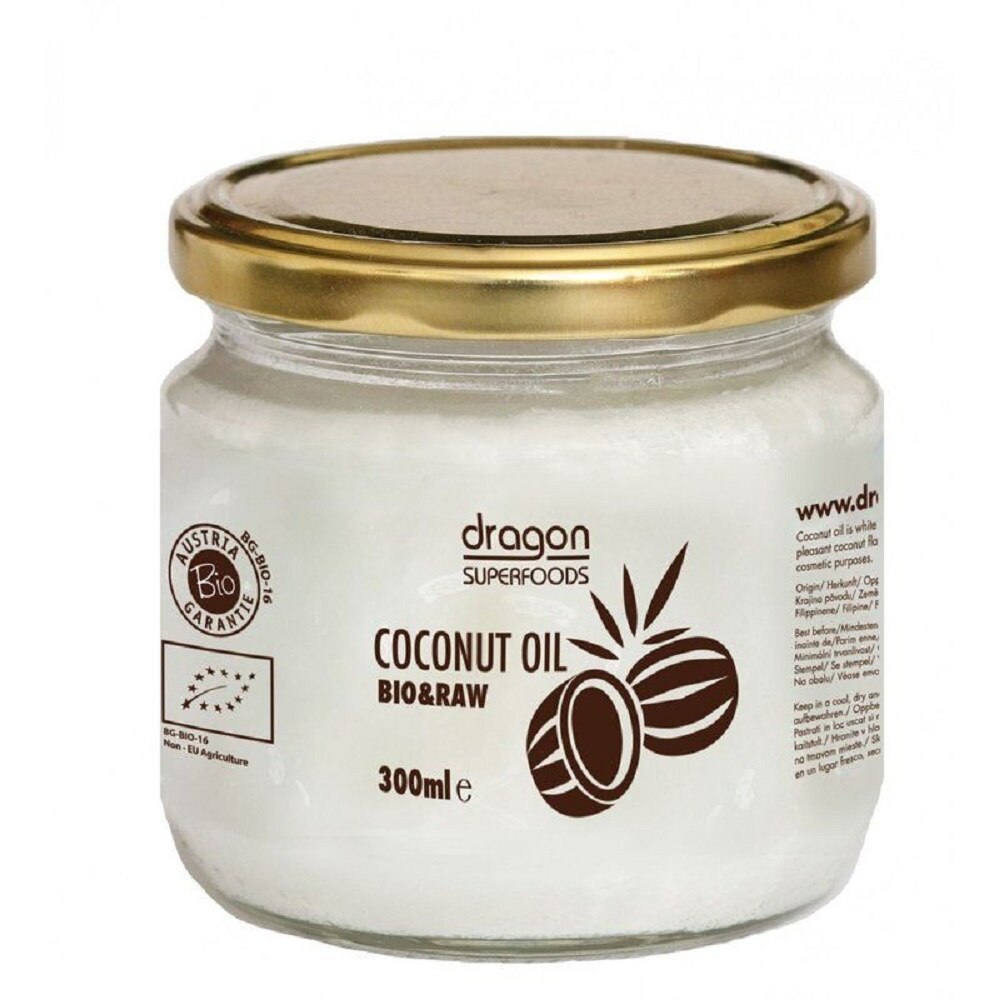 Ulei de cocos virgin bio 300ml Dragon SuperFoods