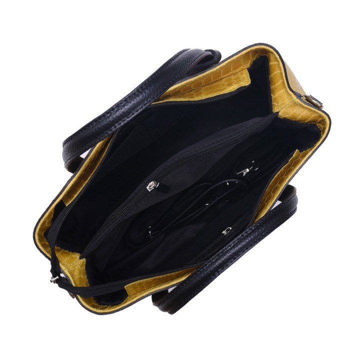 Bőr táska GP157 Sárga