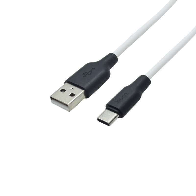 Cablu de date, Hoco, Lightning- USB, alb, X21