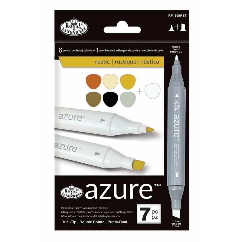 Set markere Royal & Langnickel Azure 7 piese - Rustic Color