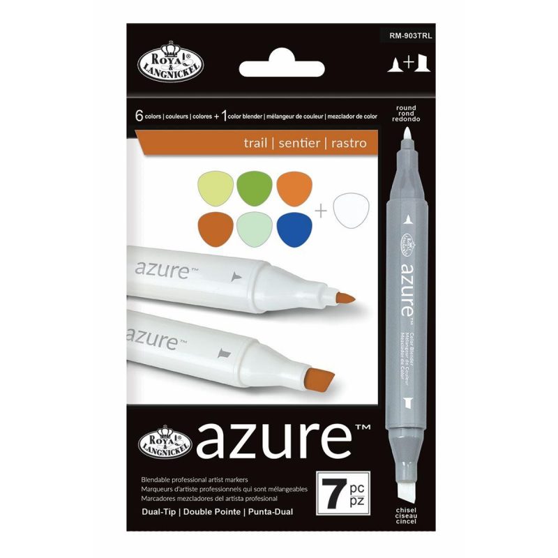 Set markere Royal & Langnickel Azure 7 piese - Trail Color