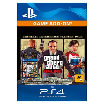 Joc GTA V Criminal Enterprise Starter Pack PS4 (EU) Ps4 Key Europe (Cod Activare Instant) Joc GTA V Criminal Enterprise Starter Pack PS4 (EU) Ps4 Key Europe (Cod Activare Instant)