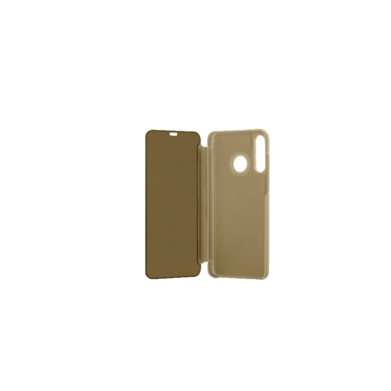 Husa compatibila cu Huawei P40 lite E, oglinda Flip Mirror Stand, Gold