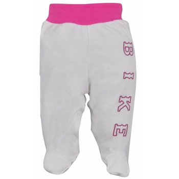 Pantaloni cu botosei pentru fete Koala Rowerki 05-127R, Alb, Alb, 56 CM Pantaloni cu botosei pentru fete Koala Rowerki 05-127R, Alb, Alb, 56 CM