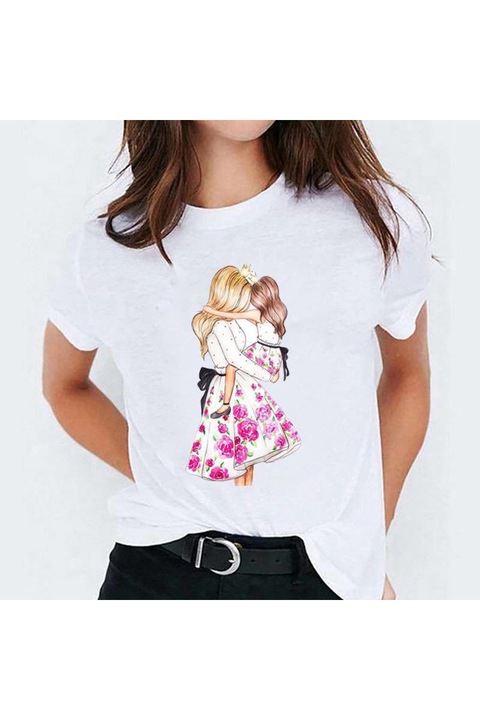 Tricou Femei Sweet Moment, alb, S