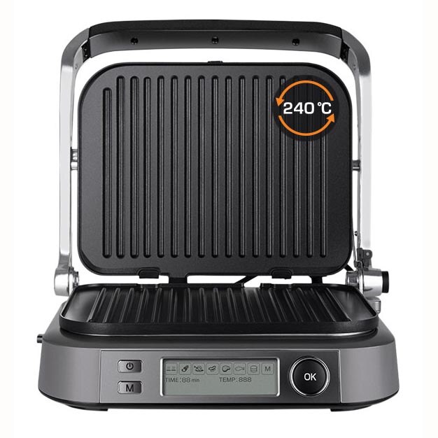 Gratar electric REDMOND RGM-M816P-E, 2100W, 7 programe, Argintiu - eMAG.ro