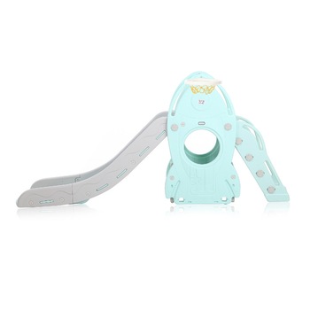 Tobogan MyKids cu cos de baschet Racheta Turquoise Tobogan MyKids cu cos de baschet Racheta Turquoise