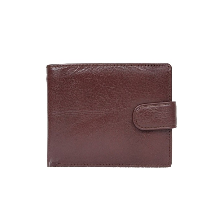 Мъжки портфейл от естествена кожа Hassion F052 Кафяв