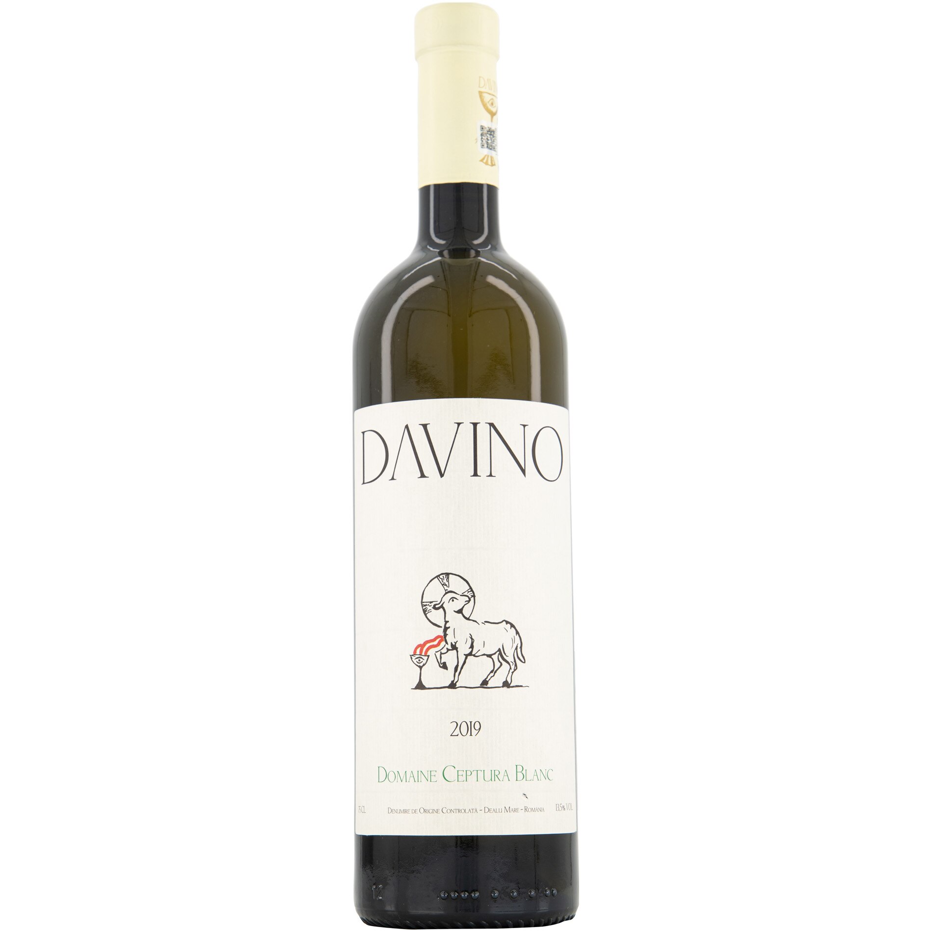 Vin Alb Davino Domaine Ceptura, Cupaj Sec, 0.75l