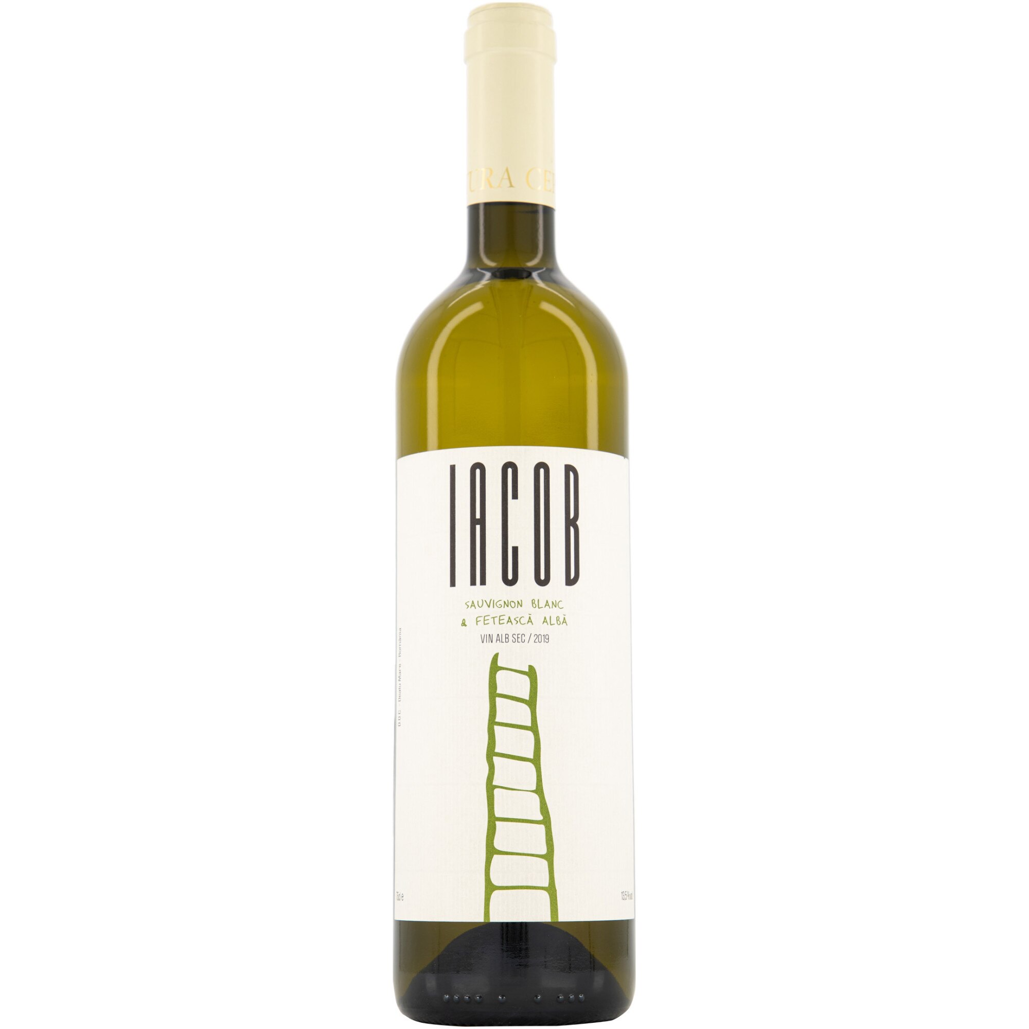 Vin Alb Davino Iacob, Sauvignon Blanc & Feteasca Alba, Sec, 0.75l