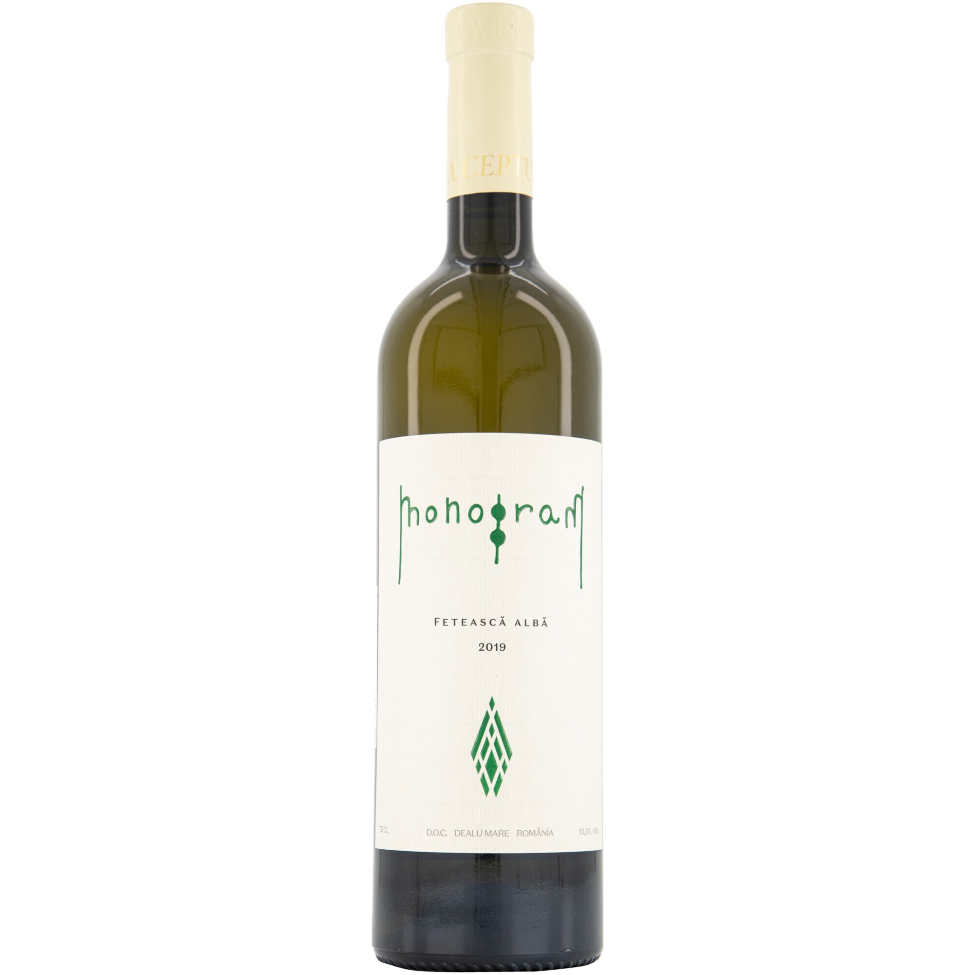Vin Alb Davino Monogram, Feteasca Alba, Sec, 0.75l
