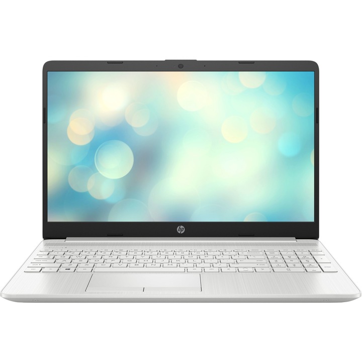Лаптоп HP 15-dw2028nu с Intel Core i3-1005G1 (1.2/3.4 GHz, 4M), 16 GB, 1TB SATA 5400rpm, 256GB M.2 NVMe SSD, Intel UHD Graphics, Free DOS, сребрист