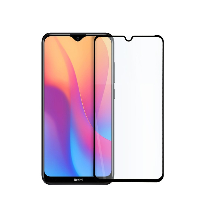 Стъклен Протектор Hicute за Xiaomi Redmi 8A, Черен
