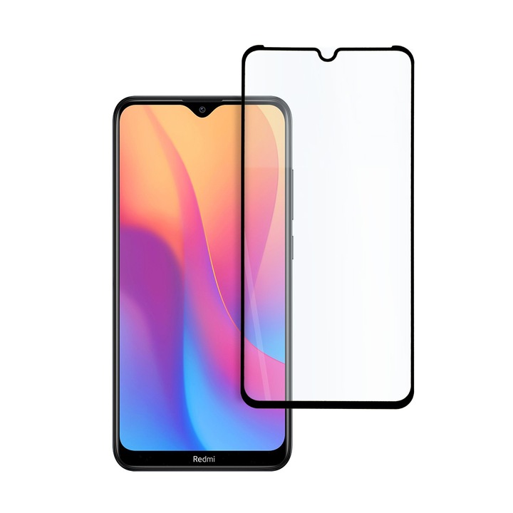 9D innovatív üvegvédő edzett üveg Xiaomi Redmi 8A telefonhoz, teljes ragasztó, teljes burkolat, fekete