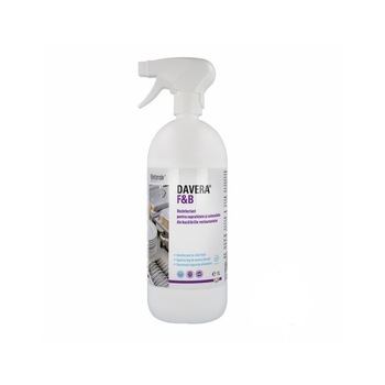 Dezinfectant suprafete gata de utilizare DAVERA F&B 1 litru Dezinfectant suprafete gata de utilizare DAVERA F&B 1 litru