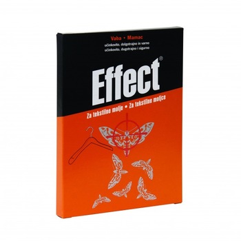Capcana pentru combaterea moliilor, Effect Capcana pentru combaterea moliilor, Effect