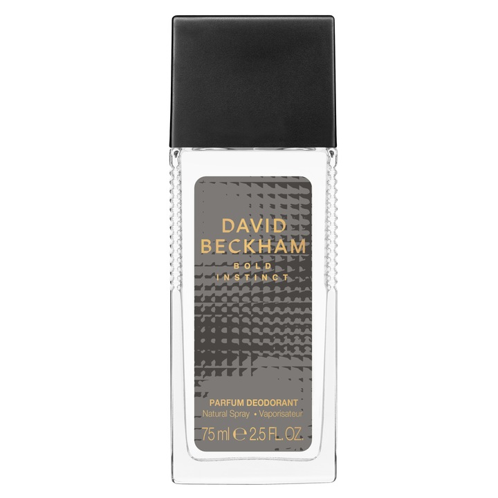 Deodorant natural spray David Beckham Bold Instinct, Barbati, 75 ml