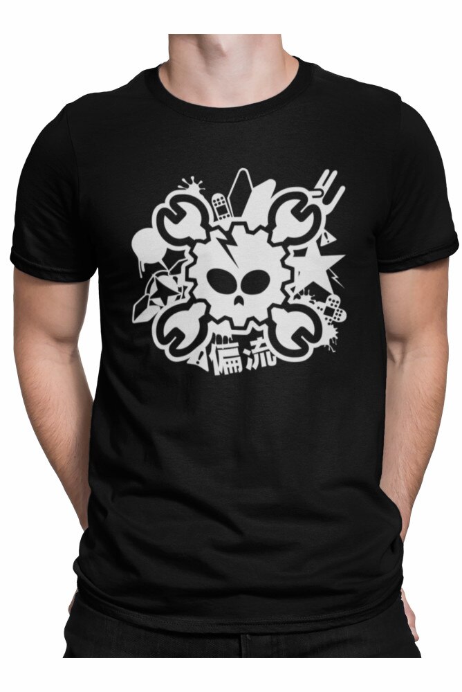 Tricou personalizat, auto, skull, Negru