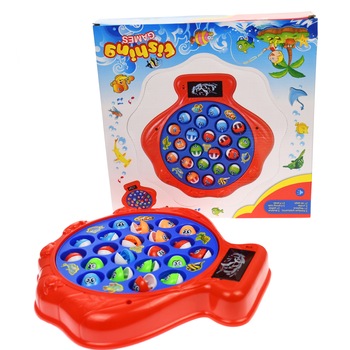 Joc competitiv pescuit, cu undite, pestisori, masa rotativa - 6781 Joc competitiv pescuit, cu undite, pestisori, masa rotativa - 6781