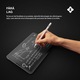 Stylus pen Zoopie®, Pencil pentru iPad Apple 2018-2026, Stilou profesional, Pix tableta capacitiv, Penite creion anti-zgarieturi, Functie palm rejection, Tilt, Fara lag, Fast charge, Magnetic, Aluminiu, USB-C, Alb