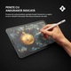 Stylus pen Zoopie®, Pencil pentru iPad Apple 2018-2026, Stilou profesional, Pix tableta capacitiv, Penite creion anti-zgarieturi, Functie palm rejection, Tilt, Fara lag, Fast charge, Magnetic, Aluminiu, USB-C, Alb