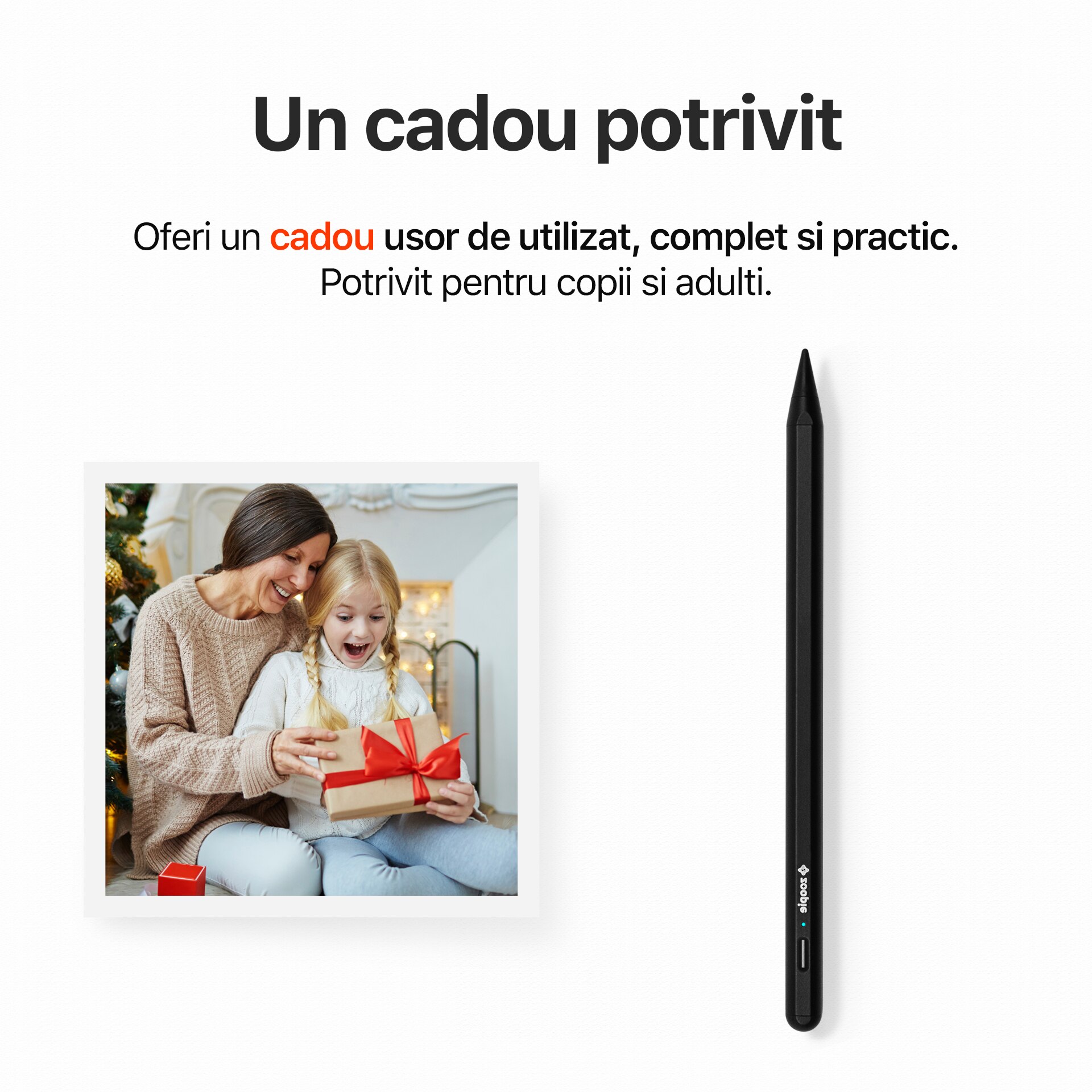 Stylus iPad Pen, Zoopie®, Pix pentru tableta iPad Apple 20182024