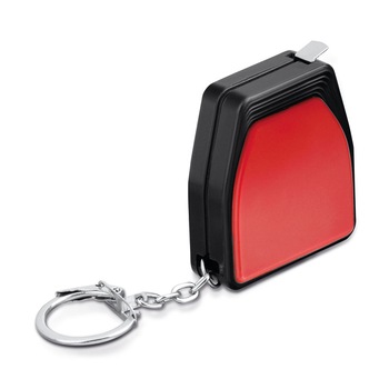 Ruleta breloc 1m din plastic dur si otel inoxidabil, functie ruleta, Dalimag, rosu Ruleta breloc 1m din plastic dur si otel inoxidabil, functie ruleta, Dalimag, rosu