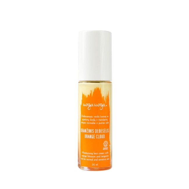 Crema pentru fata hidratanta naturala, vegana pentru pielea normala si sensibila Orange Clouds, Uoga Uoga, 30 ml