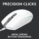 Logitech G102 Lightsync gaming egér, 8000 dpi, RGB, Fehér